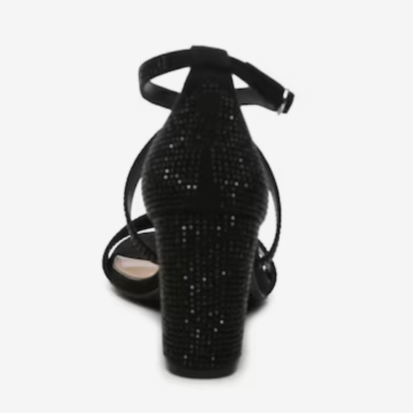 Black Strappy Heels π€ Kelly & Katie Black Strappy Heel Size 8 π€ Comfy! - Picture 4 of 11